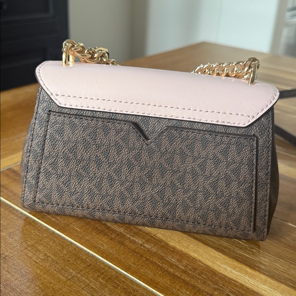 Michael Kors Lita Small Two-Tone Logo and Leather Crossbody Bag - Picture 13 of 13